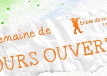 ECOLE DE MUSIQUE - Cours ouverts !