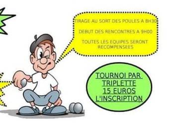 TOURNOI DE PETANQUE TRIPLETTE
