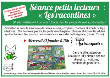 SEANCE PETITS LECTEURS "les racontines"