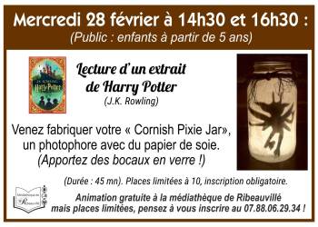 LECTURE ET ATELIER PHOTOPHORE