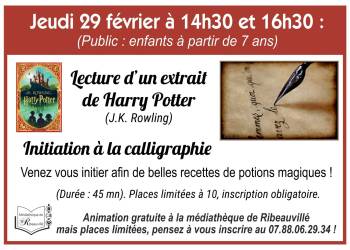 LECTURE ET ATELIER "calligraphie"