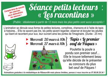 SÉANCE PETITS LECTEURS : "Les racontines"