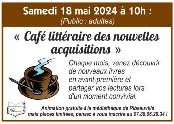 CAFÉ LITTÉRAIRE DES NOUVELLES ACQUISITIONS