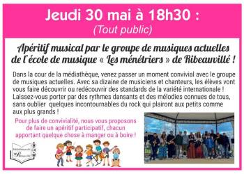 APÉRITIF MUSICAL AVEC L'ÉCOLE DE MUSIQUE