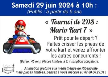 TOURNOI DE 2DS : Mario Kart