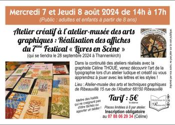Atelier créatif à l'Atelier Musée