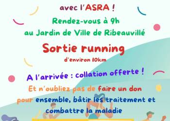 SORTIE RUNNING avec l'ASRA pour le TÉLÉTHON 