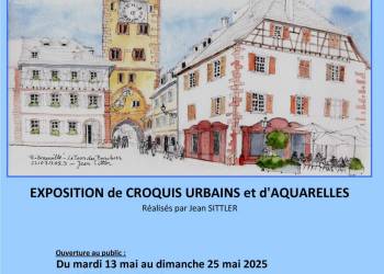 Exposition Croquis Urbains et Aquarelles
