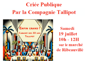 COMPAGNIE TALLIPOT - CRIÉE PUBLIQUE