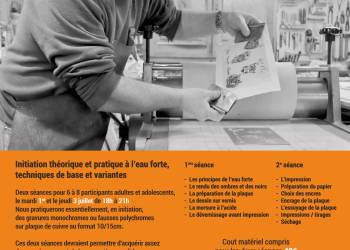 INITIATION EAU FORTE